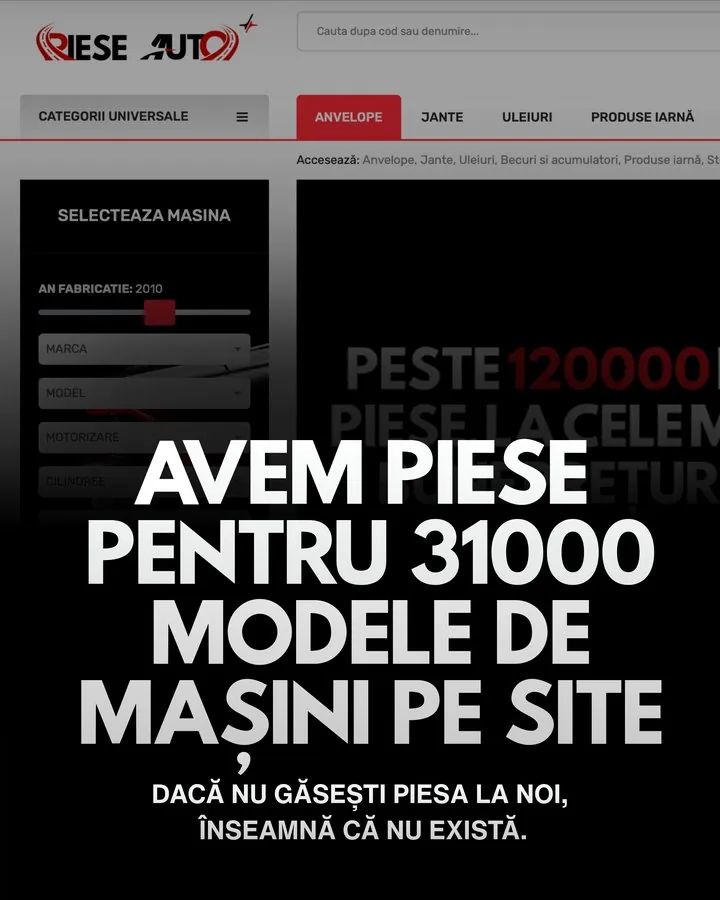 Piese Auto — 31000 modele de mașini